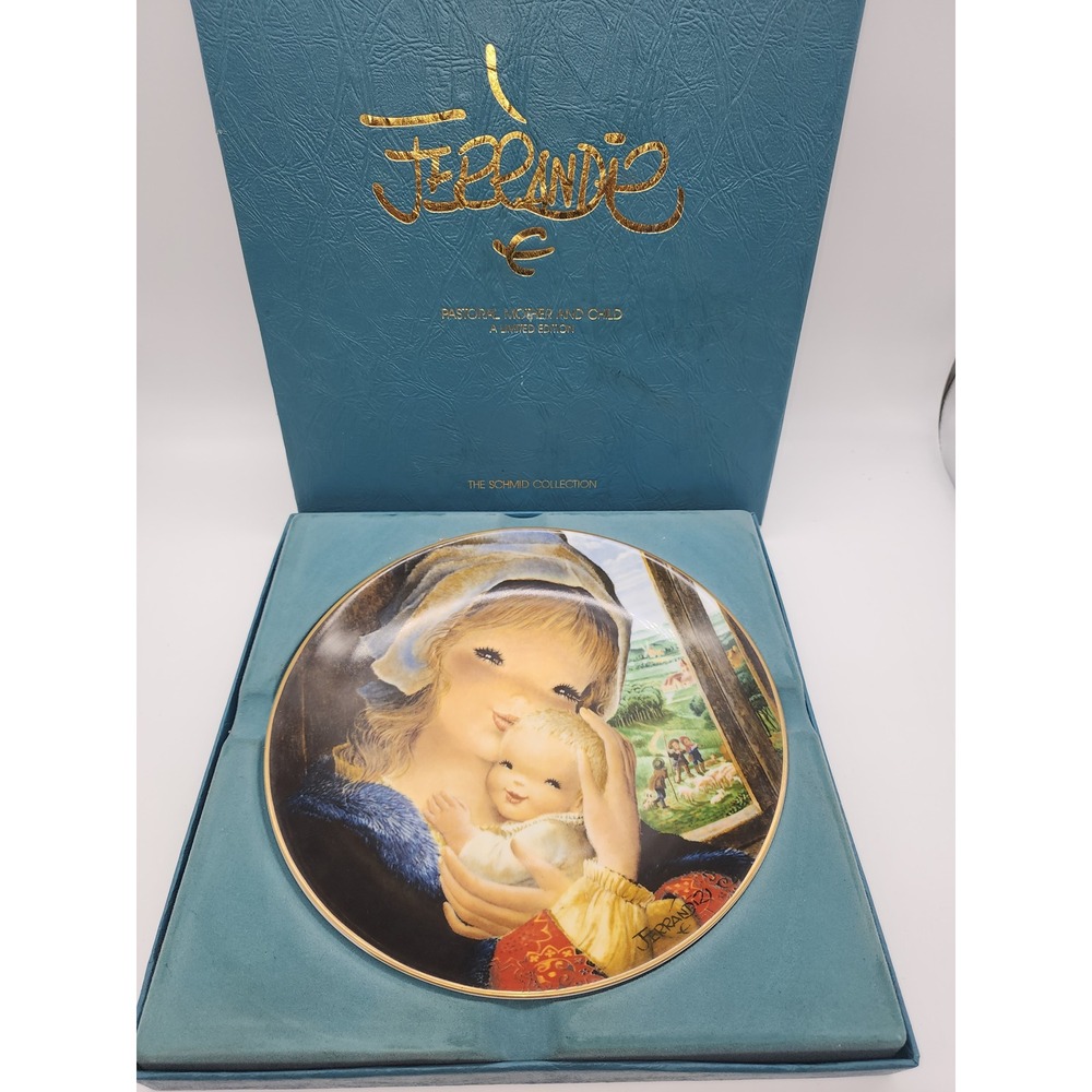 Schmid Juan Ferrandiz Pastoral Mother and Child Limited Edition Plate 543/10000